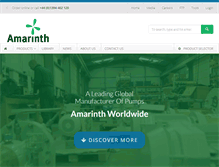 Tablet Screenshot of amarinth.com